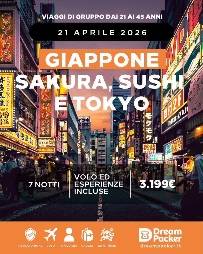 Viaggio di gruppo Giappone 21-45 anni 2026